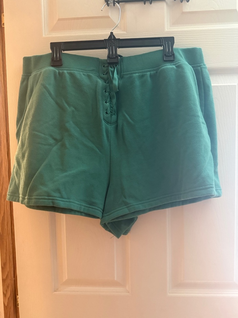Victoria's Secret Teal Lace-Up Athletic Shorts